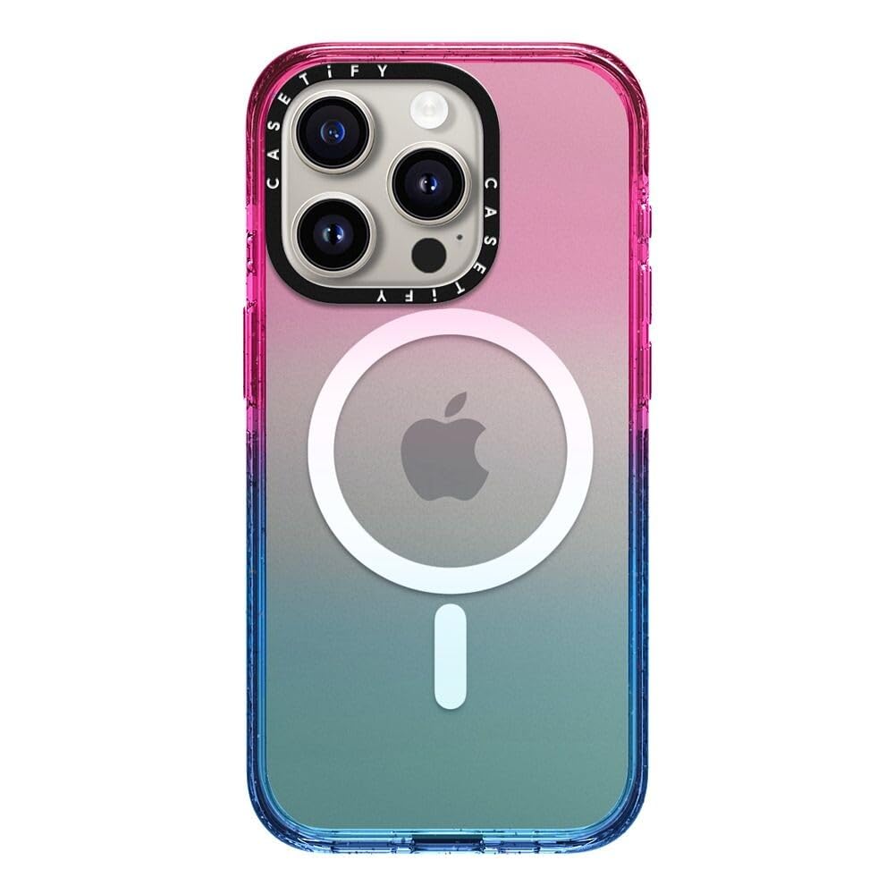 CASETiFY Impact iPhone 15 Pro Case [4X Military Grade Drop Tested / 8.2ft Drop Protection/Compatible with Magsafe] - Cotton Candy