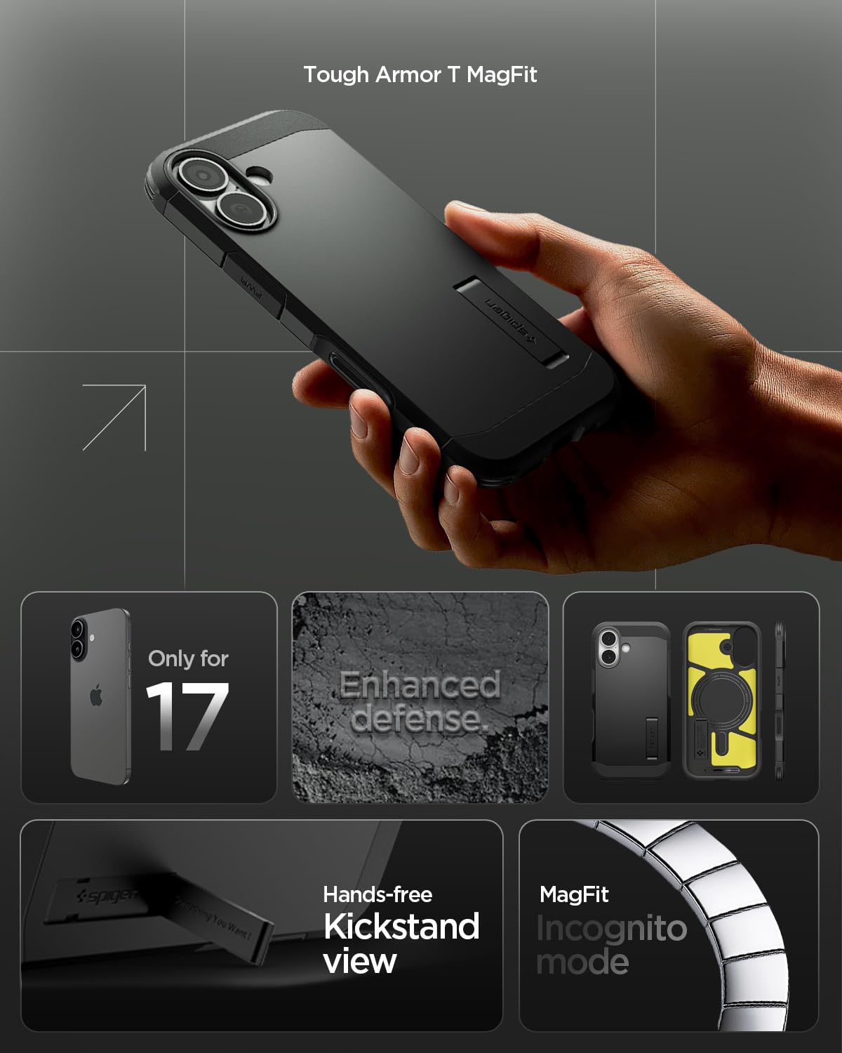 Spigen - Tough Armor T MagFit - MagSafe Compatible - Black