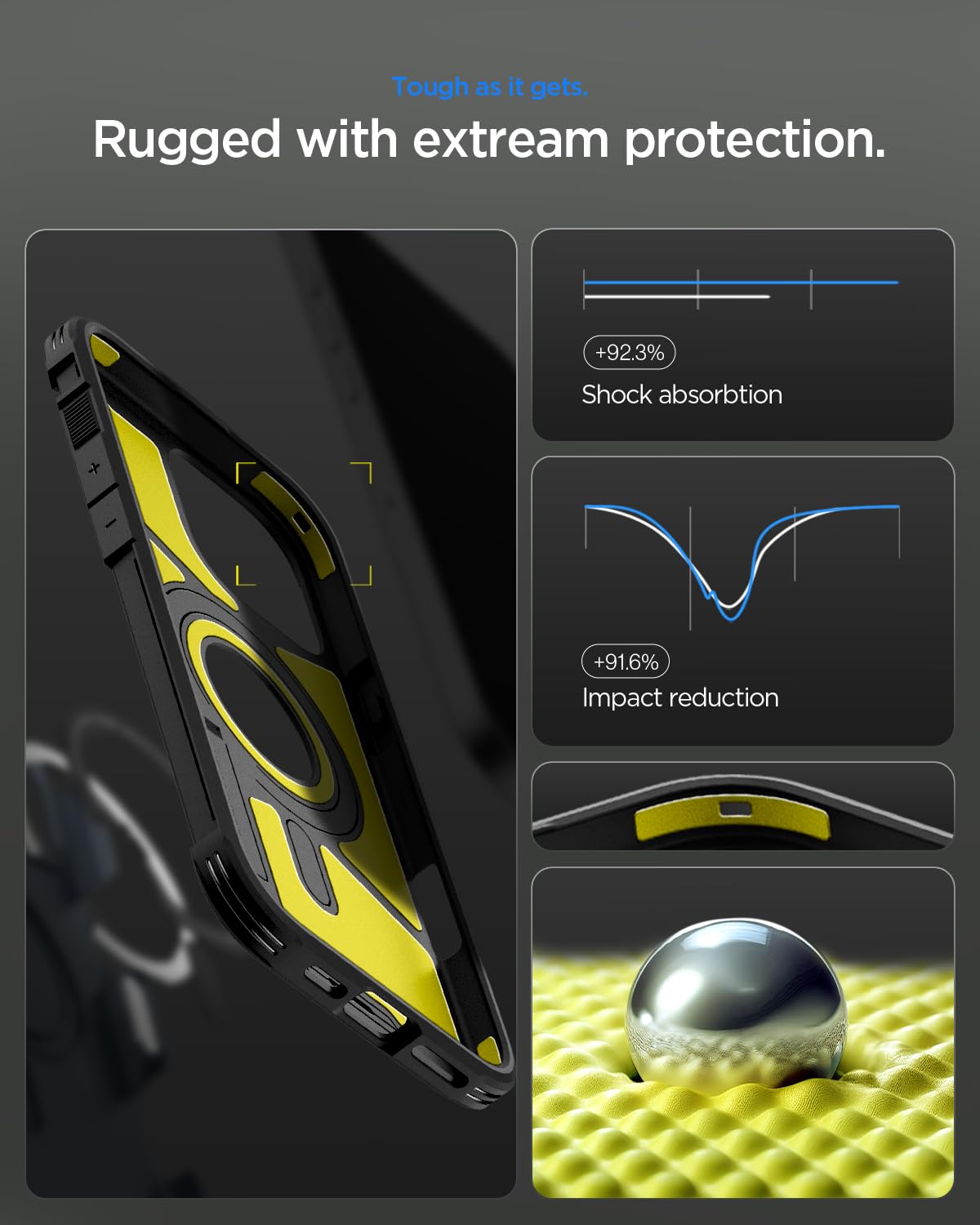 Spigen - Tough Armor T MagFit - MagSafe Compatible - Black