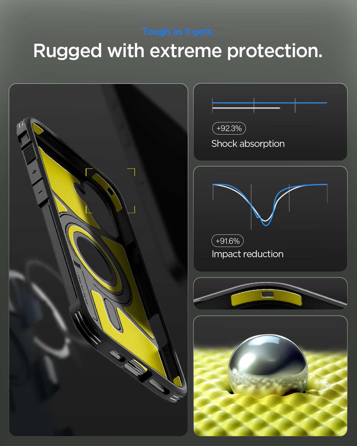 Spigen - Tough Armor T MagFit - MagSafe Compatible - Black