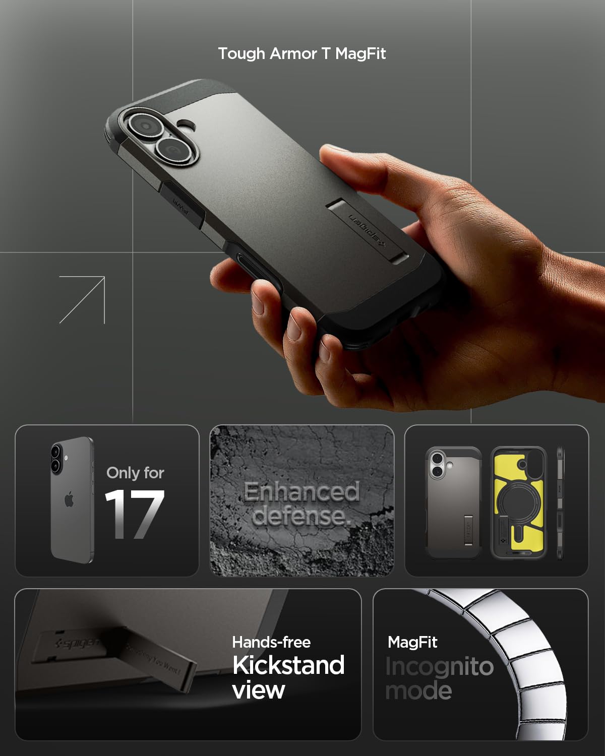 Spigen - Tough Armor T MagFit - MagSafe Compatible - Black
