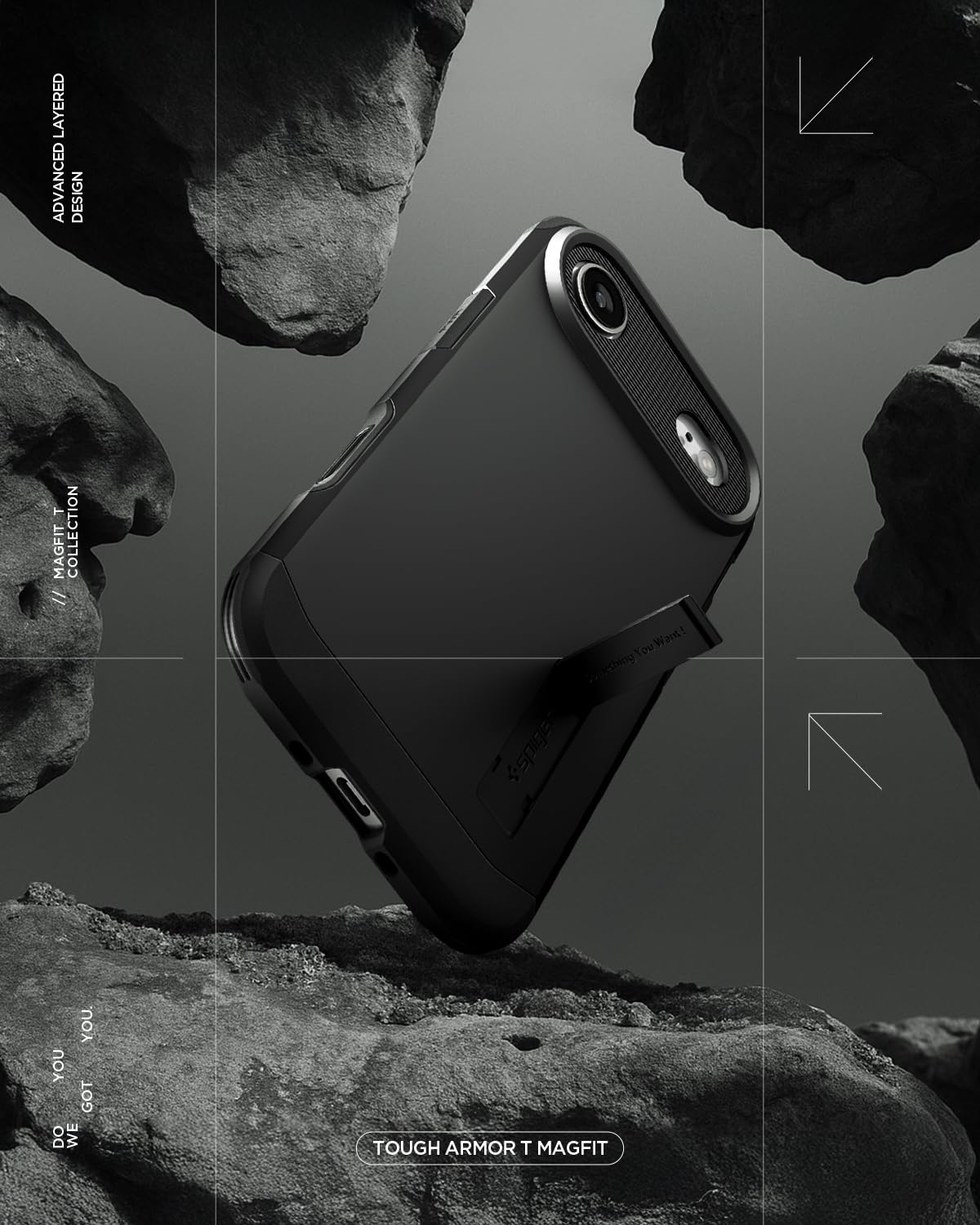 Spigen - Tough Armor T MagFit - MagSafe Compatible - Black