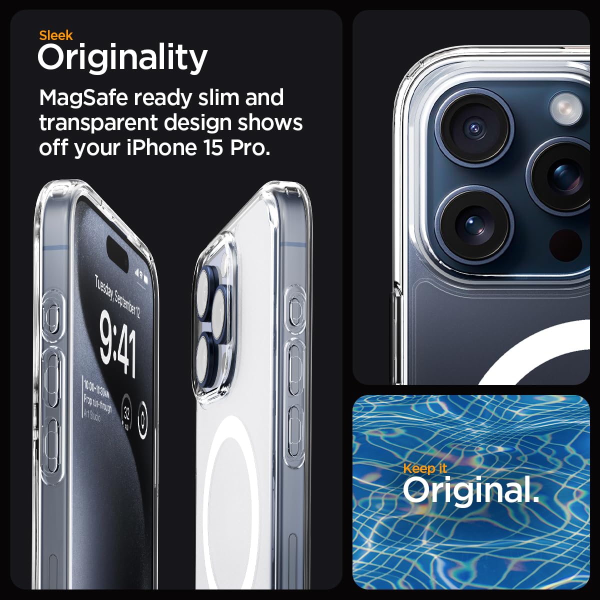 Spigen Case - Anti-Yellowing + MagSafe Compatible - Clear