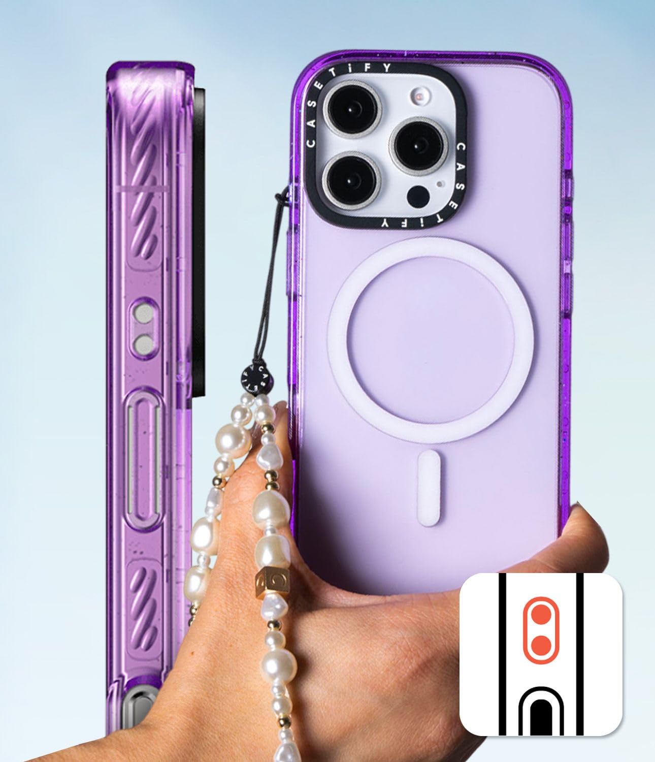 CASETiFY Impact iPhone 15 Pro Case [4X Military Grade Drop Tested / 8.2ft Drop Protection/Compatible with Magsafe] - Cotton Candy