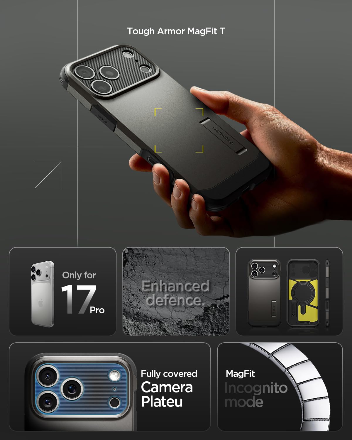 Spigen - Tough Armor T MagFit - MagSafe Compatible - Black