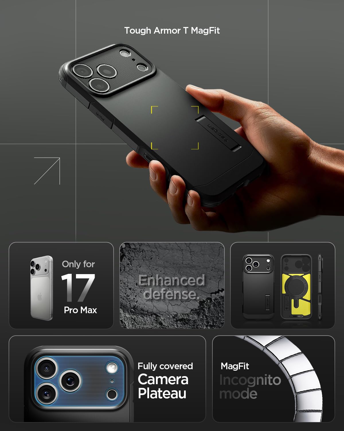 Spigen - Tough Armor T MagFit - MagSafe Compatible - Black