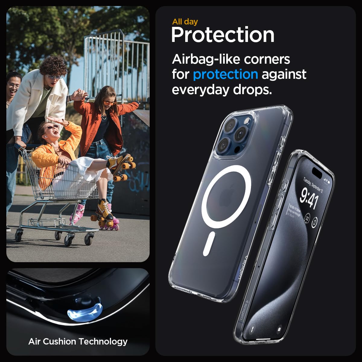 Spigen Case - Anti-Yellowing + MagSafe Compatible - Clear