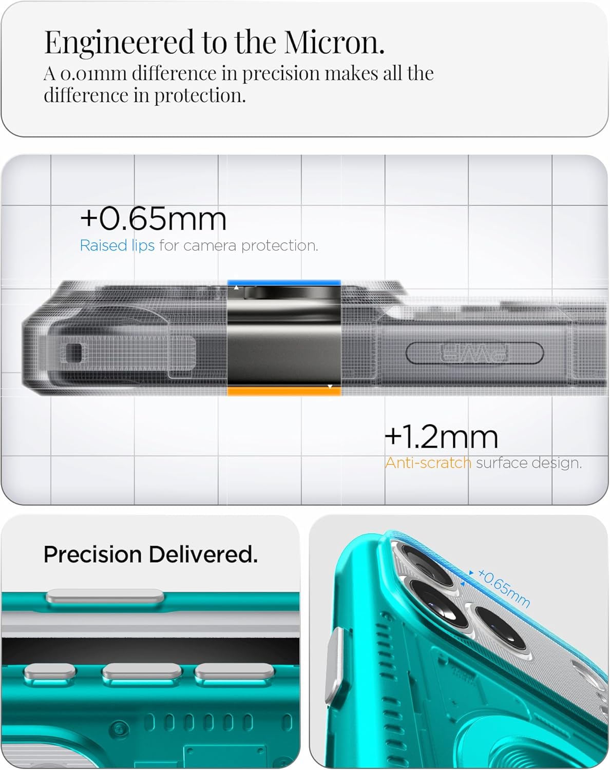 Spigen for iPhone 17 Pro Max Case, Classic C1 MagFit [TPU Covered Camera Control] [Compatible with MagSafe] - Bondi Blue